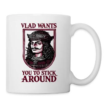 Le portrait de Vlad Dracula King - Mug blanc - blanc - Droite