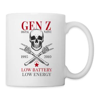 Gen Z – Natifs numériques - Mug blanc - blanc - Droite