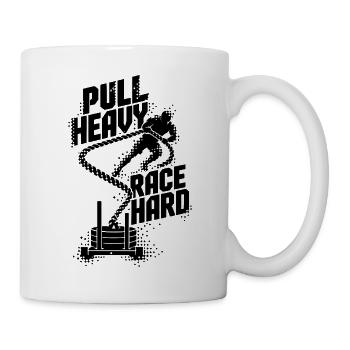 Sled Pull Fitness Race - Tasse - Weiß - Rechts