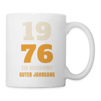 1976 Ein verdammt guter Jahrgang 50. Geburtstag - Tasse - Weiß - Rechts