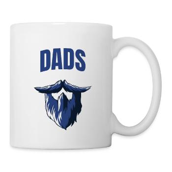 Les papas cool ont la barbe - Mug blanc - blanc - Droite
