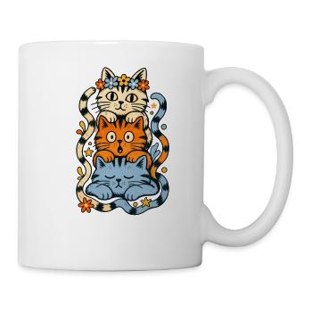Katzentotem - Tasse - Weiß - Rechts