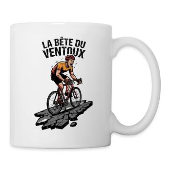 La Bête du Ventoux Grunge Cycling - Mug - white - Right