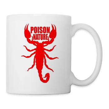 Gift-Natur: Skorpionmuster - Tasse - Weiß - Rechts