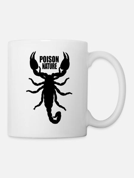 Skorpion - Tasse - Weiß