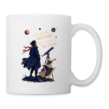 Rêverie Astronomique: Voir Plus Loin - Mug blanc - blanc - Droite