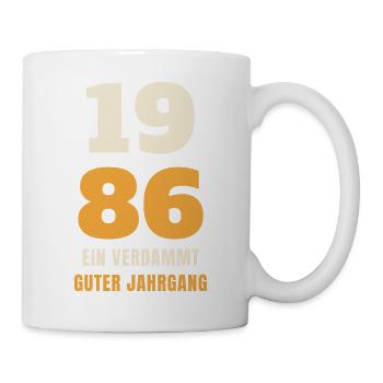 1986 Ein verdammt guter Jahrgang 40. Geburtstag - Tasse - Weiß - Rechts