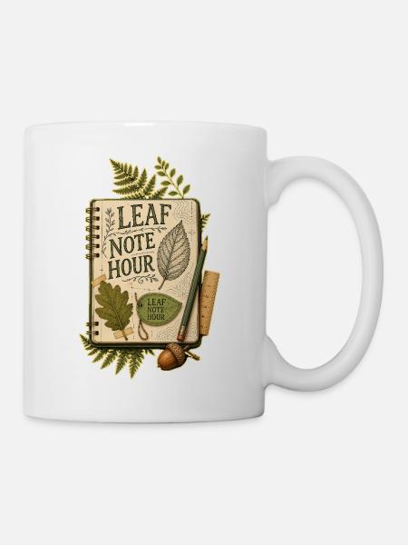 LEAF NOTE HOUR - Tasse - Weiß