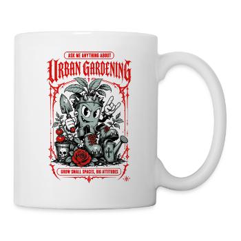 Urban Gardening Grow Small Spaces - Mug - white - Right