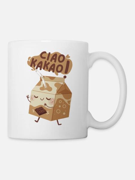 Ciao Kakao Kaba Milchkarton - Tasse - Weiß