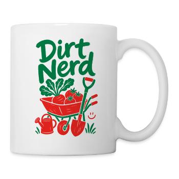 Plantes de jardinage biologique Dirt Nerd - Mug blanc - blanc - Droite