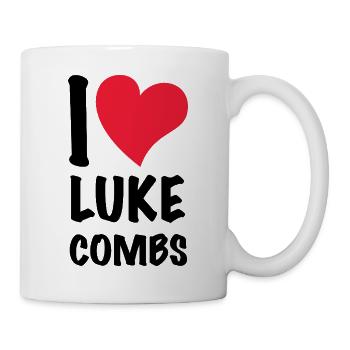 I love Luke Combs - Mug - white - Right