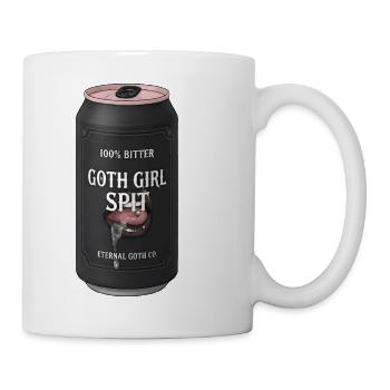 Goth Girl Spit – Bitter Humor - Mug - white - Right