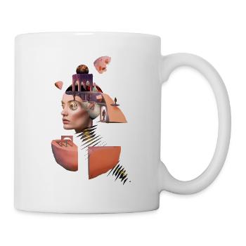 Inner World - Collage distinctif - Mug blanc - blanc - Droite