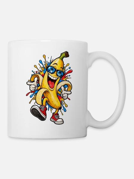 Coole Banane - Tasse - Weiß
