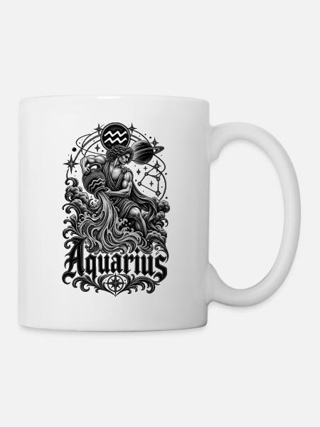 Wasserbärer Kosmische Wellen - Tasse - Weiß