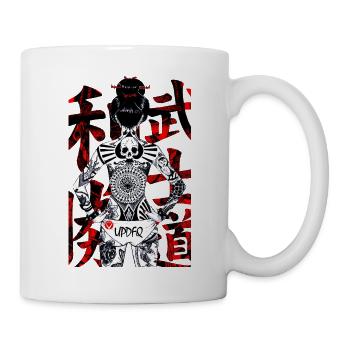 Tätowierte Frau - Tasse - Weiß - Rechts