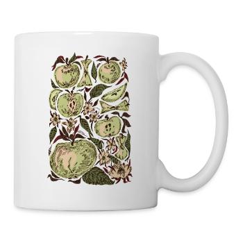 GRÜNE ÄPFEL - Tasse - Weiß - Rechts