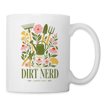 Urban Gardening Dirt Nerd Gartenwerkzeuge - Tasse - Weiß - Rechts