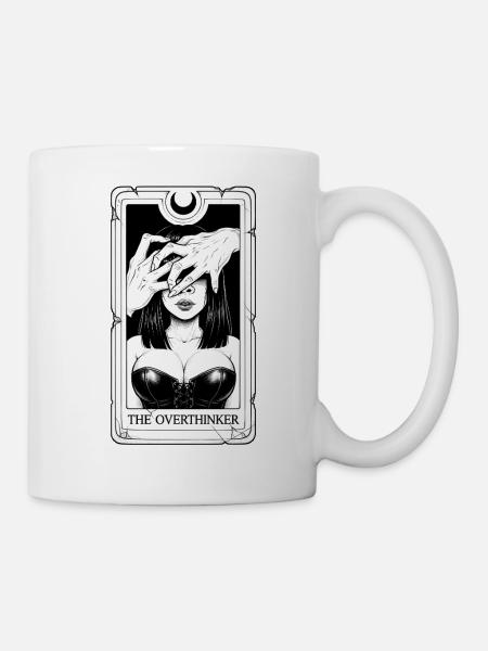 Die Überdenkerin Tarot-Porträt - Tasse - Weiß
