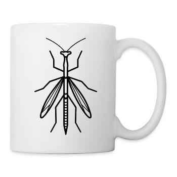 Stick-Insekt - Tasse - Weiß - Rechts