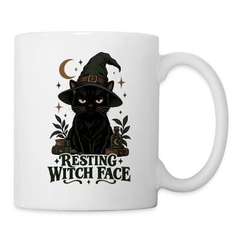 Ruhendes Hexengesicht - Tasse - Weiß - Rechts