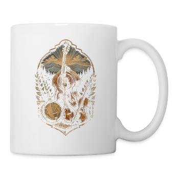 Bluegrass Musik - Tasse - Weiß - Rechts