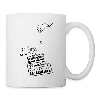 Betreutes Entscheiden - Tasse - Weiß - Rechts