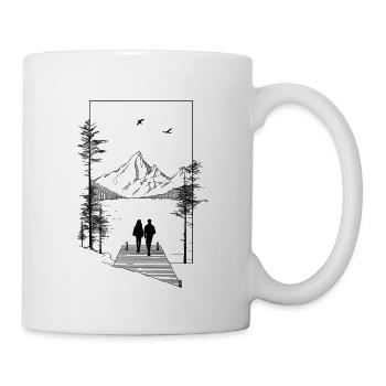 Pärchen am See - Tasse - Weiß - Rechts