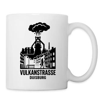 Duisburg Vulkanstraße - Tasse - Weiß - Rechts