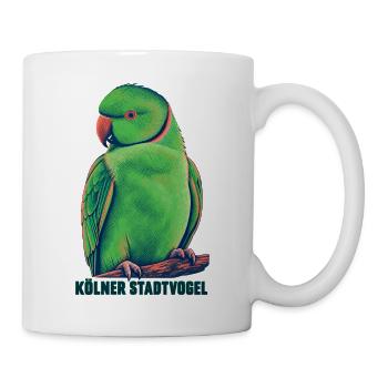 Kölner Stadtvogel - Tasse - Weiß - Rechts