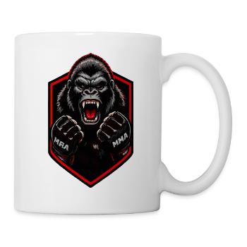 Gorilla MMA Emblem - Tasse - Weiß - Rechts