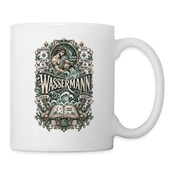 Wassermann – Frei, kreativ & visionär - Tasse - Weiß - Rechts