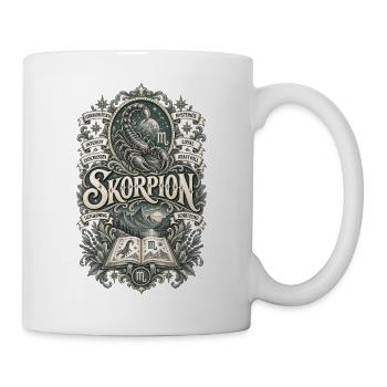 Skorpion – Leidenschaftlich & geheimnisvoll - Tasse - Weiß - Rechts
