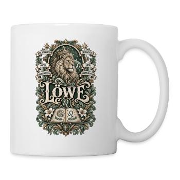  Sternzeichen Löwe – Mutig & Charismatisch - Tasse - Weiß - Rechts
