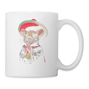 Mariachi-Maus - Tasse - Weiß - Rechts