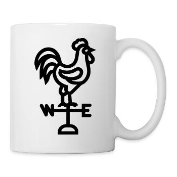 Wetterhahn - Tasse - Weiß - Rechts