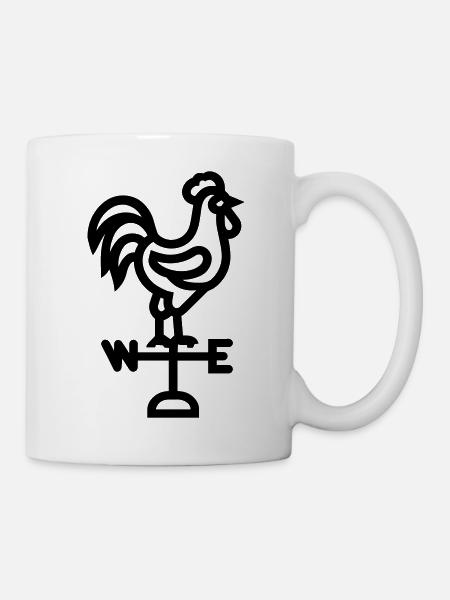 Wetterhahn - Tasse - Weiß