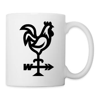 Wetterhahn - Tasse - Weiß - Rechts