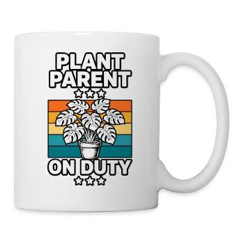 Plant Parent on Duty - Tasse - Weiß - Rechts