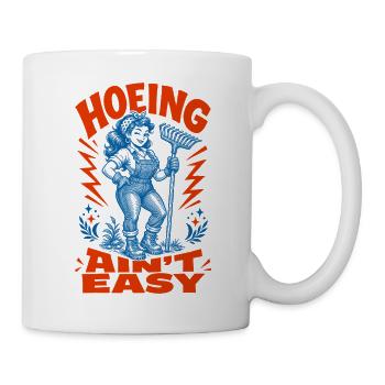 Urbanes Gärtnern Hacken ist keine einfachen organischen Pflanzen - Tasse - Weiß - Rechts