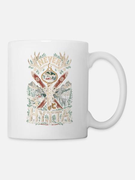 Norwegen Norweger Never Skip Hytta - Tasse - Weiß