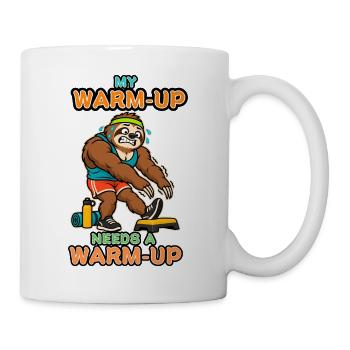 Mein Aufwärmen braucht ein Aufwärm-Faultierstudio - Tasse - Weiß - Rechts