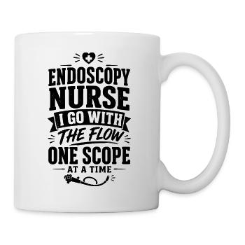 Endoskopie Pflege - Tasse - Weiß - Rechts