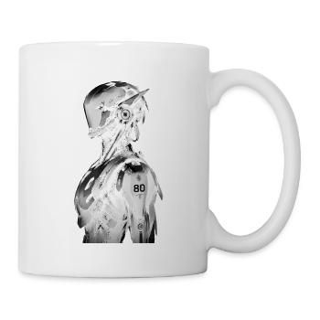 Cyberpunk Knight 80 – Futuristisches Design - Tasse - Weiß - Rechts