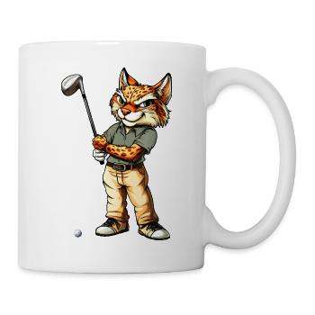 Luchs Golf - Tasse - Weiß - Rechts