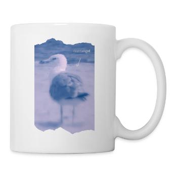 Wattvogel Foto Möwe Maritimes Geschenk - Tasse - Weiß - Rechts