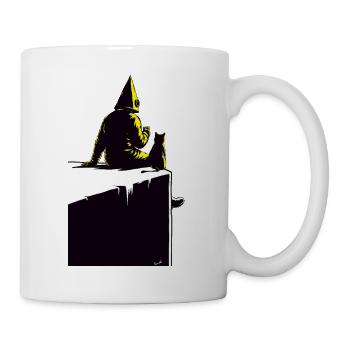 Coffeenaut auf der Spitze - Tasse - Weiß - Rechts