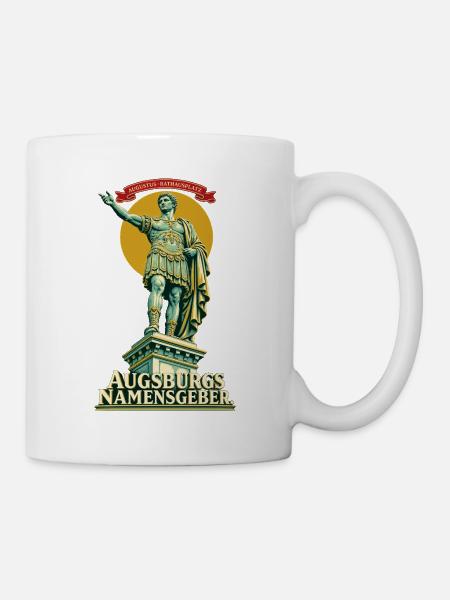 Augustus Augsburgs Namensgeber - Tasse - Weiß