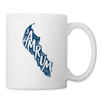 Amrum - Nordsee - Insel - Meer - Urlaub - Strand - Tasse - Weiß - Rechts